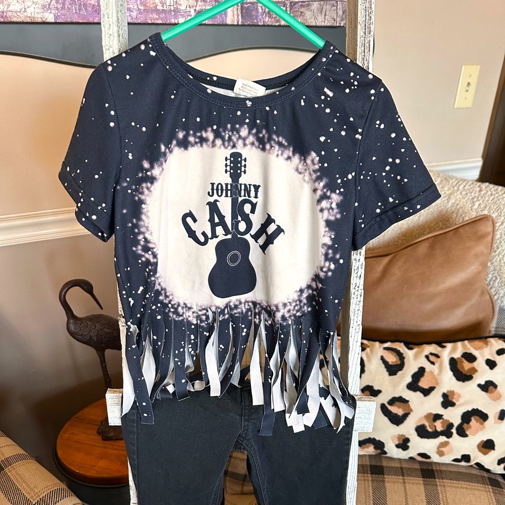 Johny cash outfit.  So cute on.